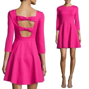 Kate Spade Ponte Flirty Bow Back Dress Sweetheart Pink Size 4